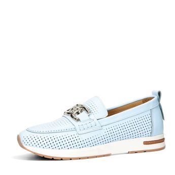 ETIMEĒ women's leather low shoes - blue