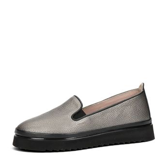 ETIMEĒ women's leather low shoes - grey
