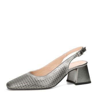 ETIMEĒ women's elegant heels slingback - metallic