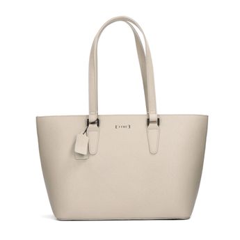 ETIMEĒ women's leather bag - light grey