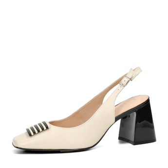 ETIMEĒ women's elegant heels slingback - beige