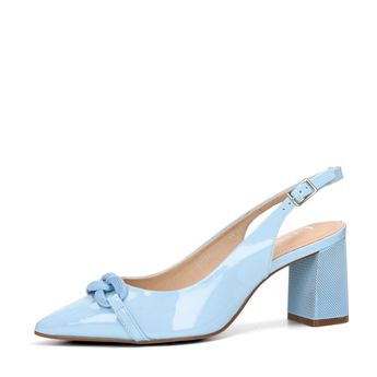 ETIMEĒ women's fashion leather sandals - blue