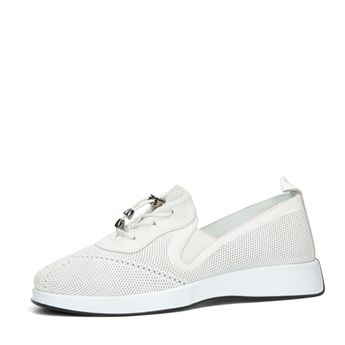 ETIMEĒ women's leather low shoes - white