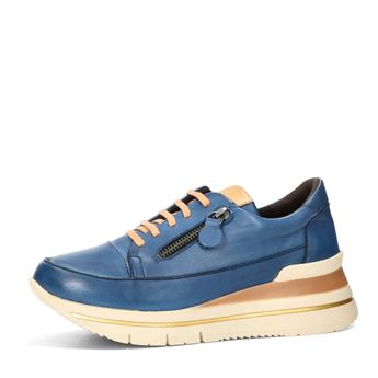 ETIMEĒ women's leather sneaker - blue