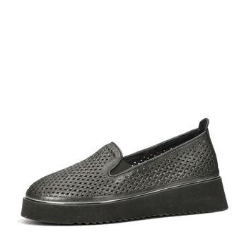 ETIMEĒ women's perforated low shoes - grey/black