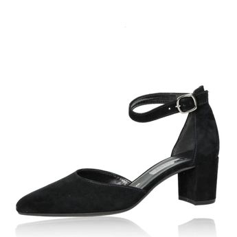 Gabor women´s suede sandals with strap - black