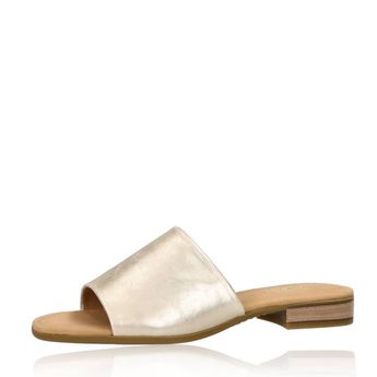 Gabor women's leather slippers - gold