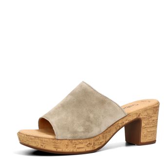 Gabor women's comfortable slippers - beige/brown