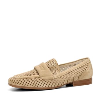 Gabor women's perforated moccasins - beige/brown