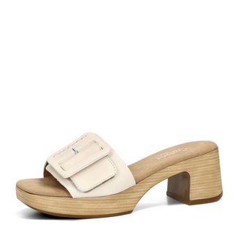 Gabor women's leather slippers - beige