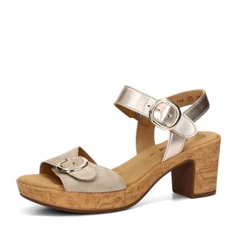 Gabor women's comfortable sandals - beige/gold