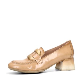 Hispanitas women's leather low shoes - beige/brown