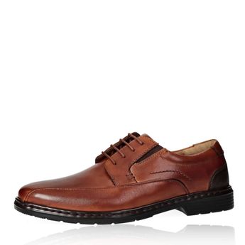 Josef Seibel men´s leather low shoes - cognac brown