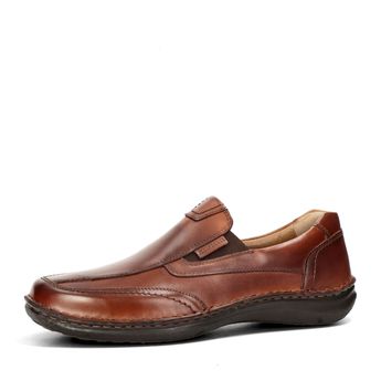 Josef Seibel men's leather low shoes - cognac brown