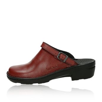 Josef Seibel women´s leather slippers - burgundy
