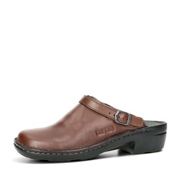 Josef Seibel women's leather slippers - dark brown