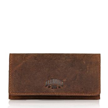 Klondike women's leather wallet - brown