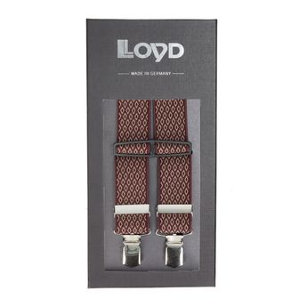 Lloyd men's stylish braces - burgundy