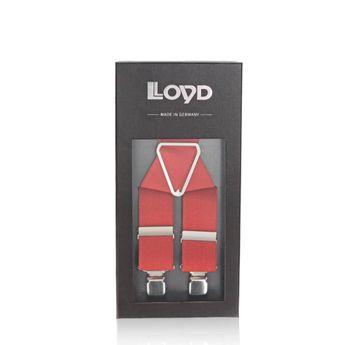 Lloyd men's stylish braces - red