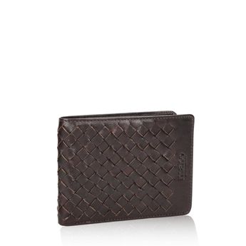 Mano men´s elegant leather wallet - dark brown