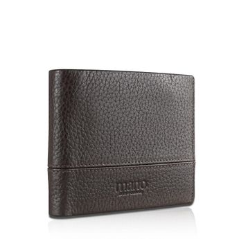 Mano men´s classic leather wallet - dark brown