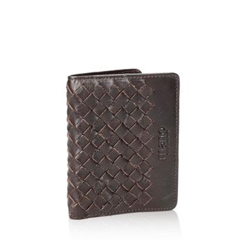 Mano men´s leather wallet for credit cards - dark brown