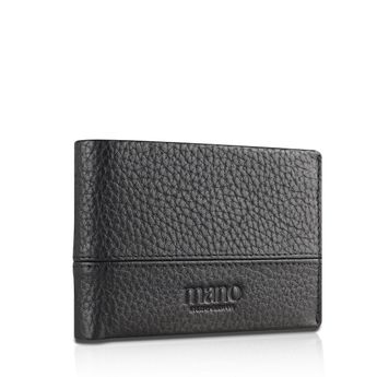 Mano men´s practical leather wallet - black