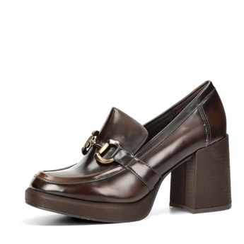 Marco Tozzi women's elegant low shoes - dark brown