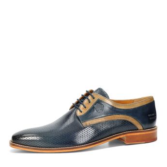 Melvin & Hamilton men's luxury formal shoes leather sole - dark blue