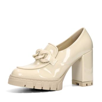 Olivia shoes women's lacquered low shoes - beige