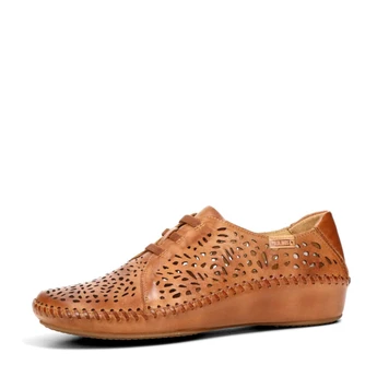 Pikolinos women&#039;s leather low shoes - cognac brown
