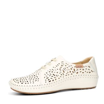 Pikolinos women's leather low shoes - beige/white