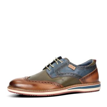 Pikolinos men's leather lace-up shoes - cognac brown