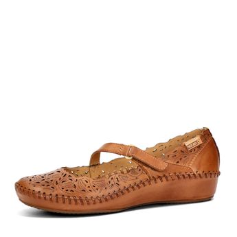 Pikolinos women's leather sandals - cognac brown