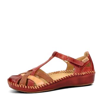 Pikolinos women´s leather sandals - burgundy