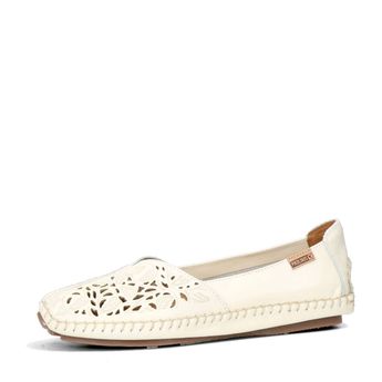 Pikolinos women´s perforated moccasins - white