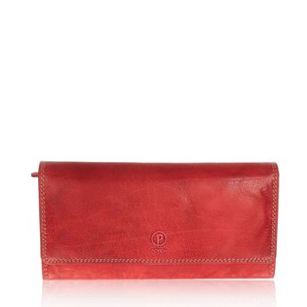 Poyem women's leather wallet - red