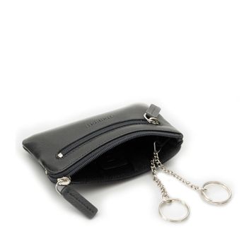 Richhoff Men's Leather Keychain - Black