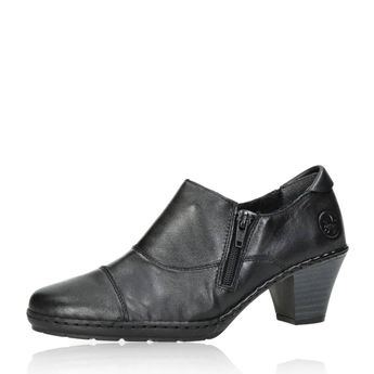Rieker women&#039;s leather low shoes - black