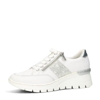 Rieker women's stylish sneaker - white
