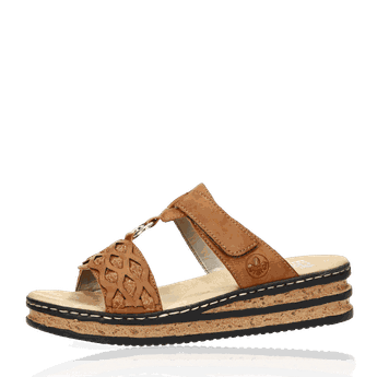 Rieker women´s comfortable slippers - brown