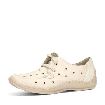 Rieker women's perforated low shoes - beige