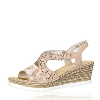 Rieker women´s stylish wedge sandals - pink