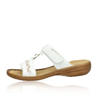 Rieker women´s stylish slippers - white