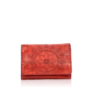 Robel women's leather wallet - red