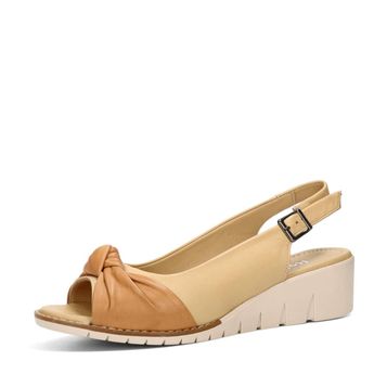 Robel women's leather sandals - beige/brown