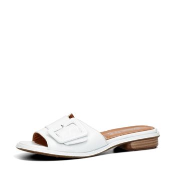 Robel women's leather slippers - white