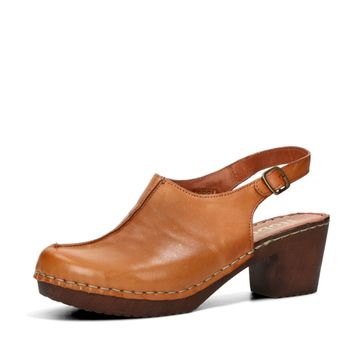 Robel women's leather sandals - cognac brown