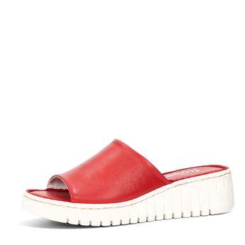 Robel women's leather slippers - red