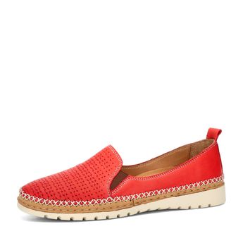 Robel women's leather low shoes - red
